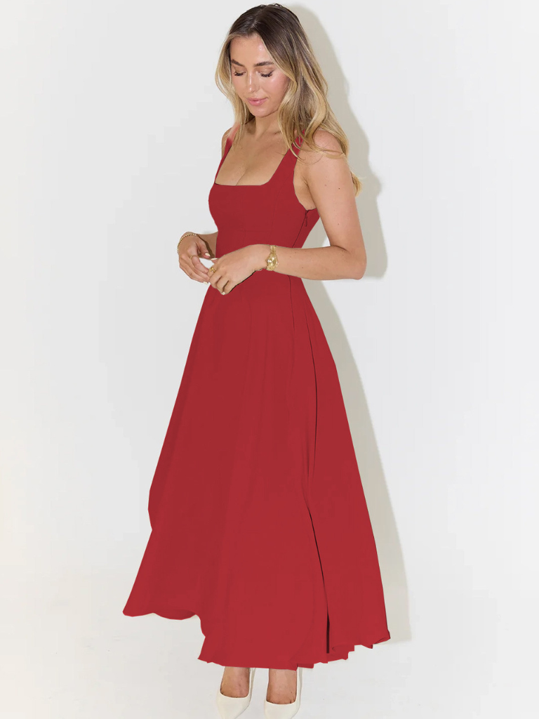 Klassisches Midi-Kleid für Damen
