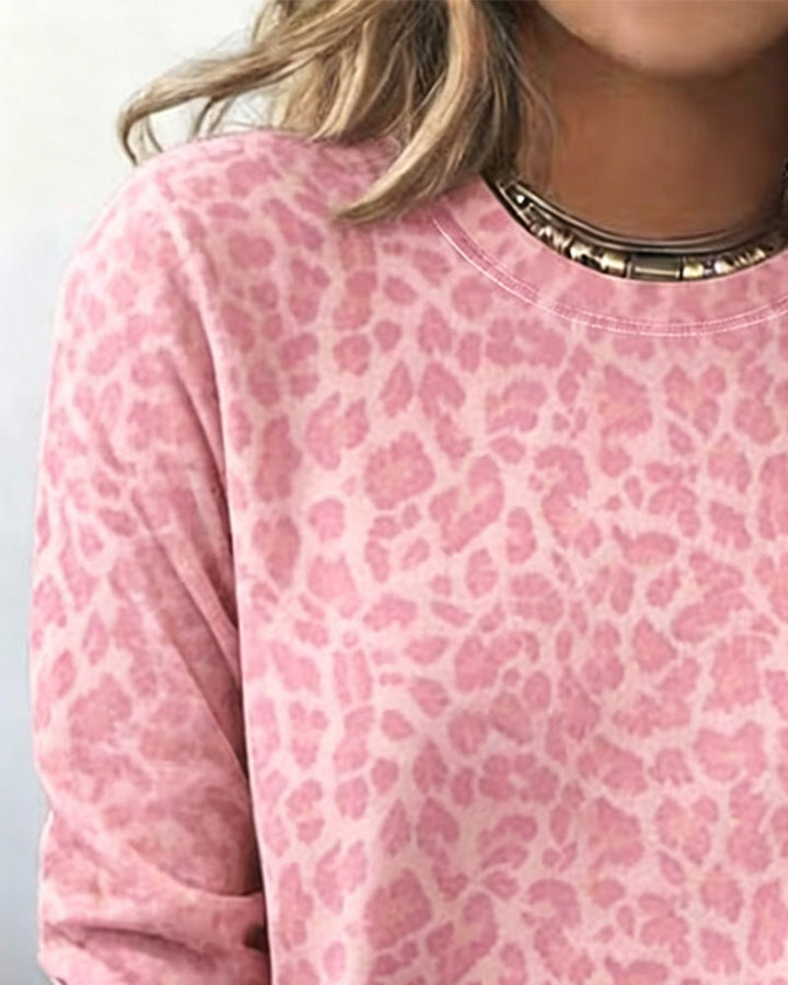 Leoparden-Langarmshirt für lässige Alltagslooks