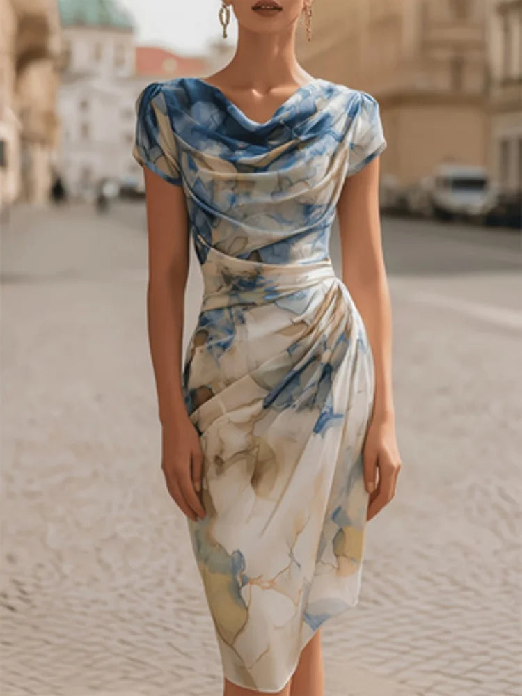 Damen Schulterfreies, eng anliegendes langes Kleid mit Klöppelspitzenmuster