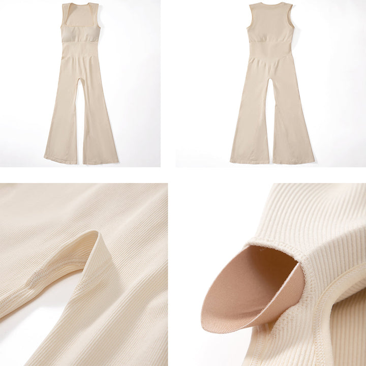 Ärmelloser figurbetonter Stretch-Jumpsuit