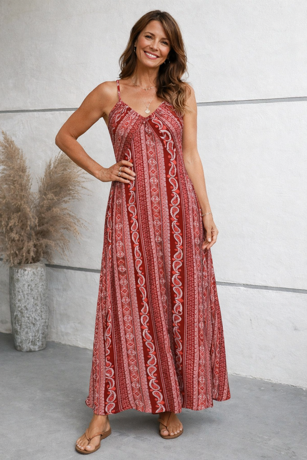 Sandra Maxi Sommerkleid für Damen