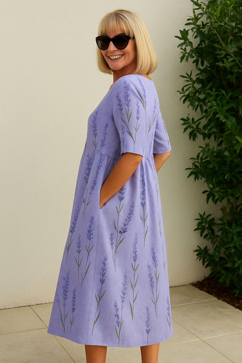 Lockeres Midikleid für Damen - Mühelose Alltags-Eleganz