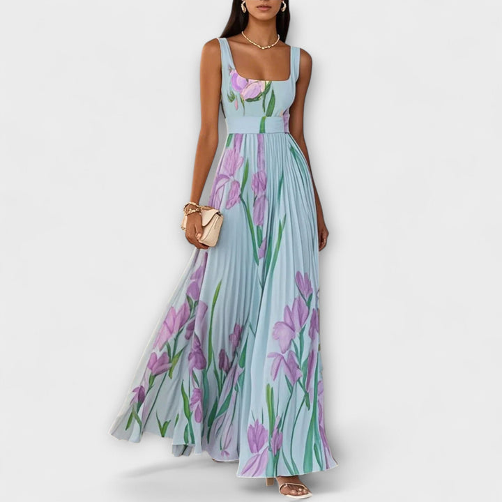 Fließendes Chiffon-Maxikleid für Damen