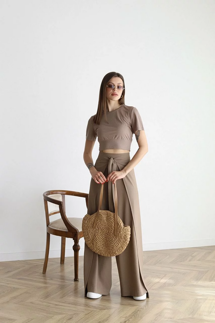 Locker sitzende Leinenhose für Damen