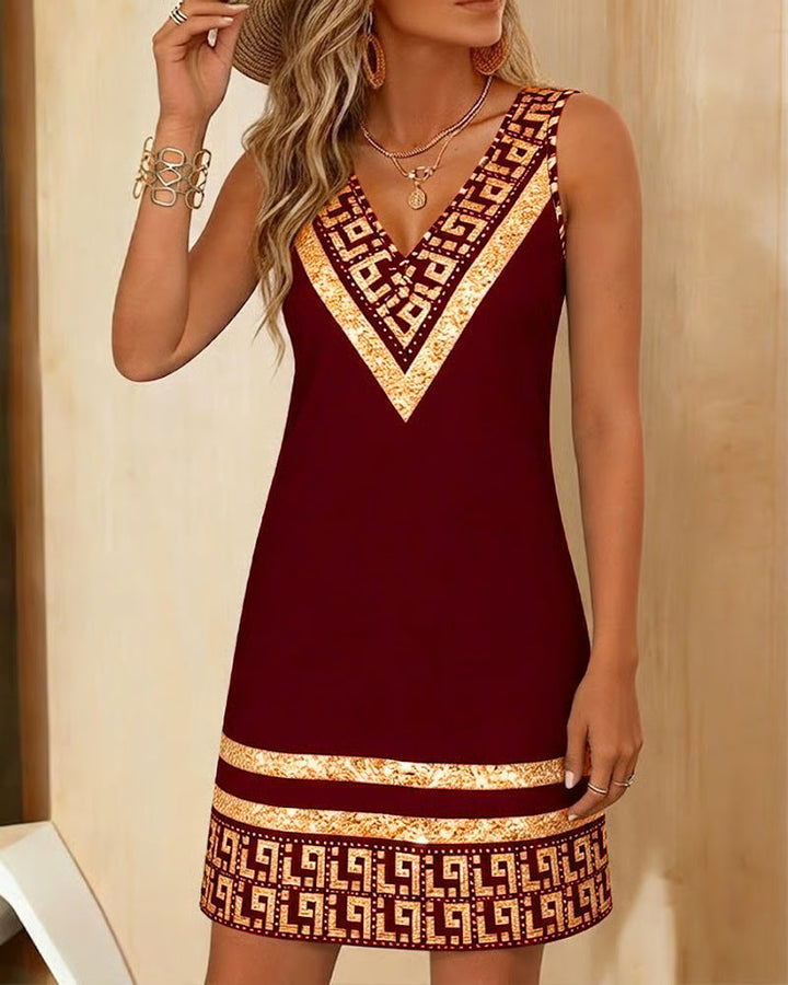 Ärmelloses Sommer-Minikleid für Damen