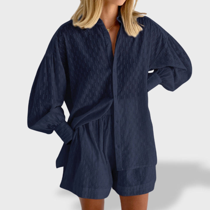Damen Blusenset Mit Fließendem Schnitt Für Freizeit