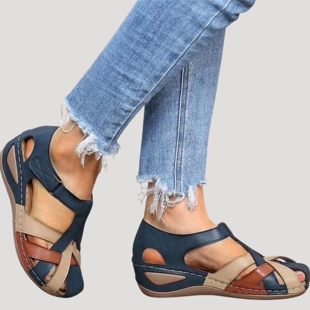 Damen Gewebte Riemen Geschlossene Zehen Wandersandalen
