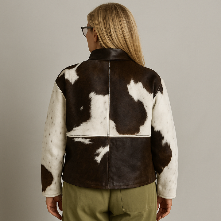 Stylish lightweight jacket with leopard print 