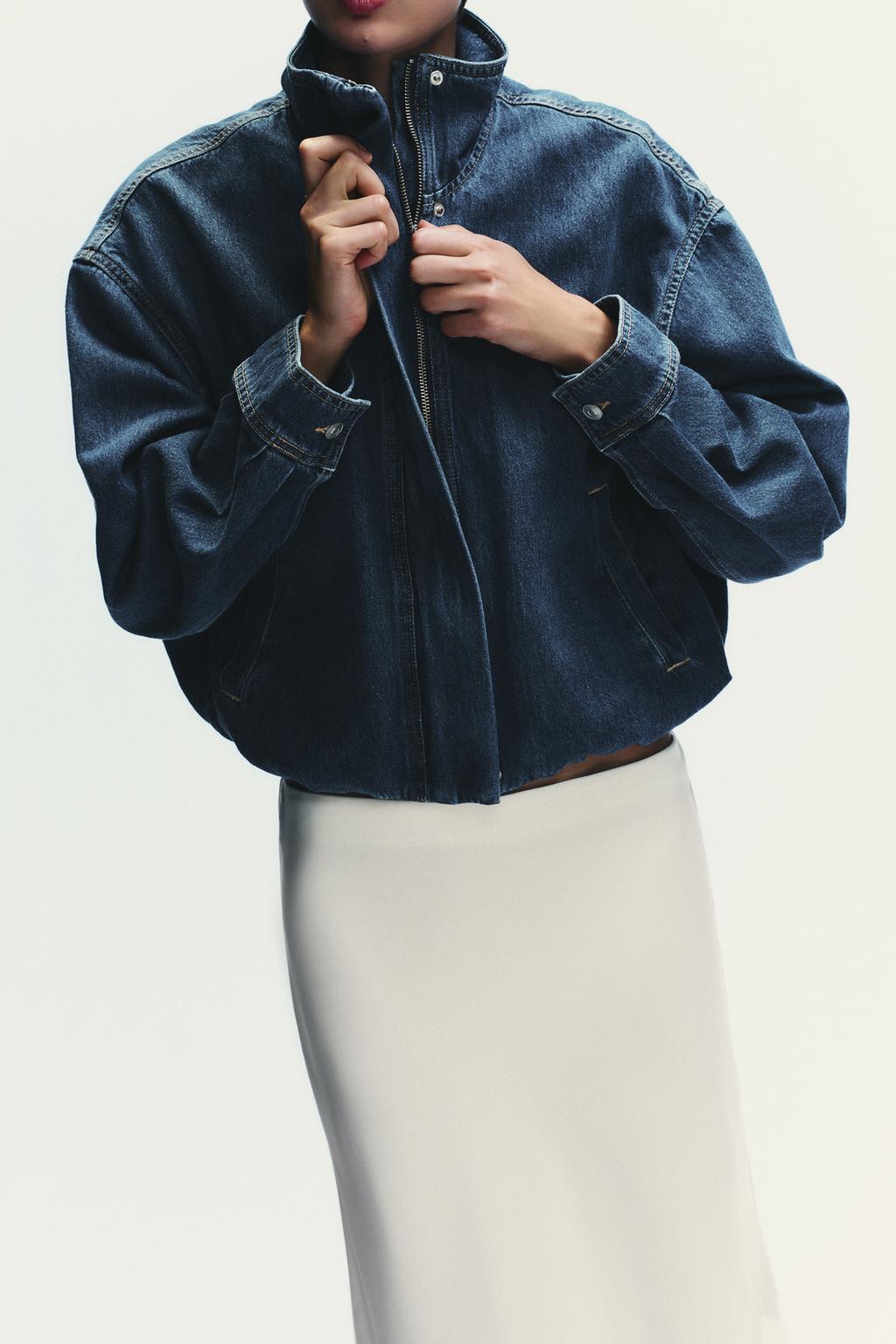Klassische Vintage-inspirierte Jeansjacke