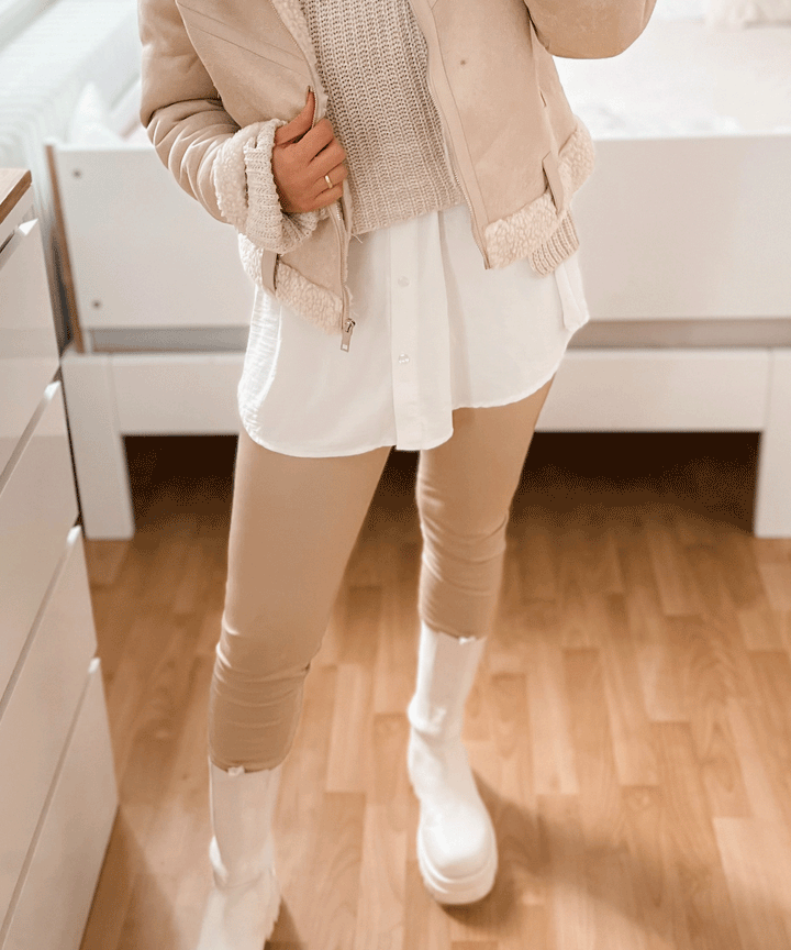 Eleganter weißer Rock