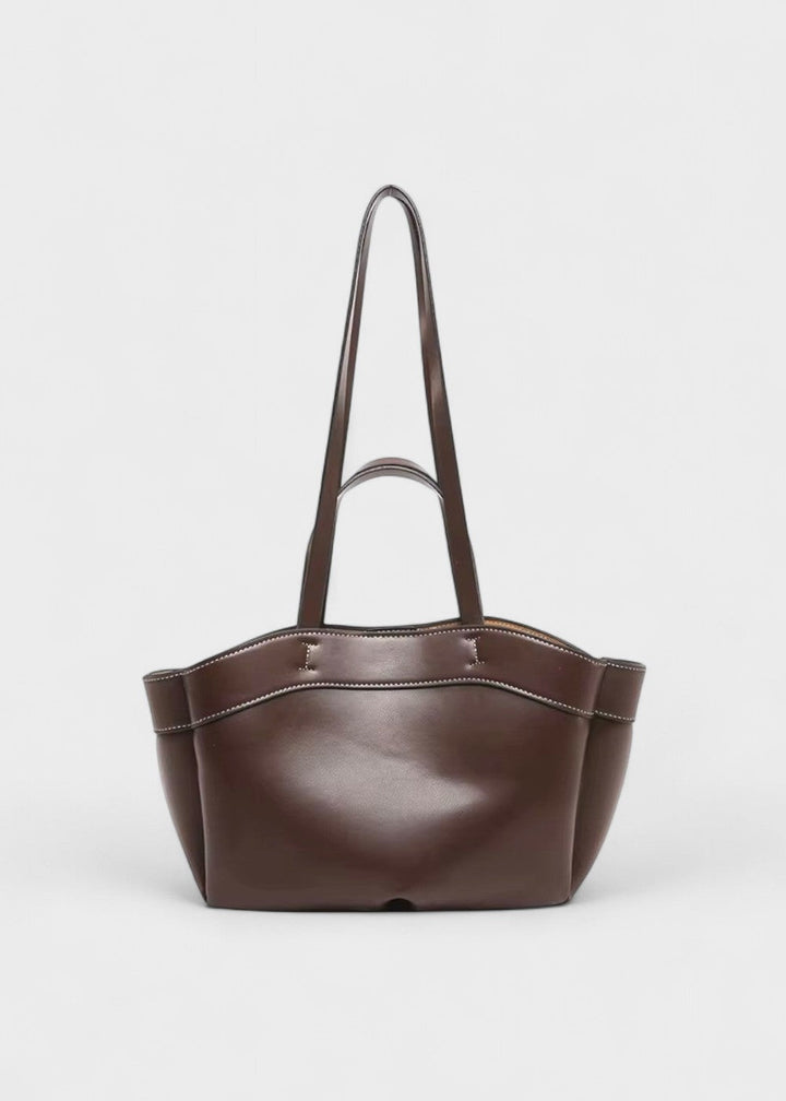 Klassische Ledertasche Tote