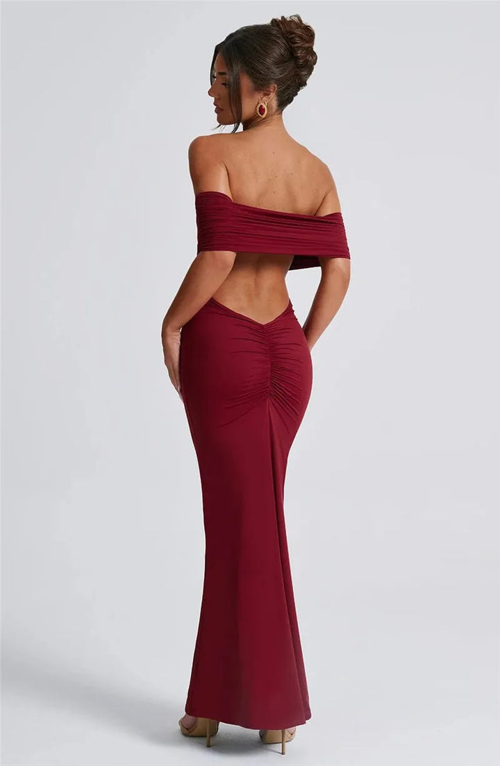 Sexy trägerloses, rückenfreies Maxikleid für Damen