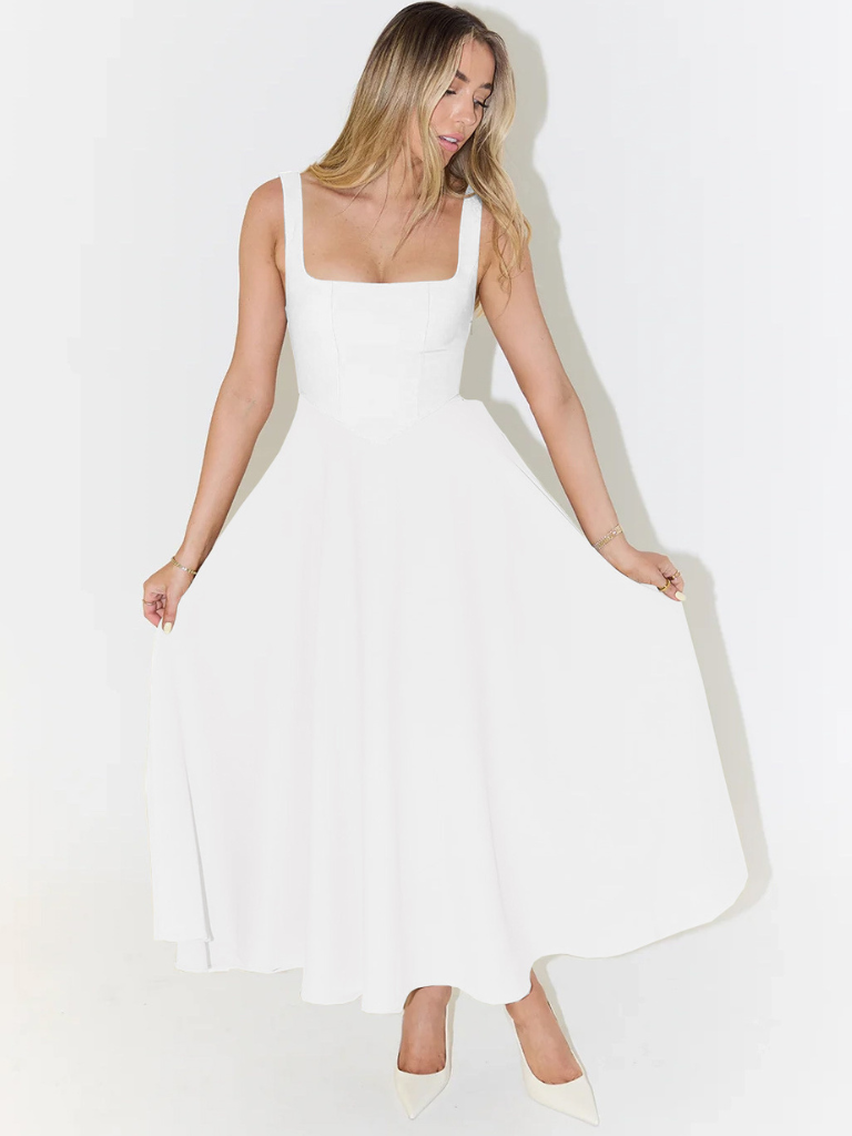 Klassisches Midi-Kleid für Damen