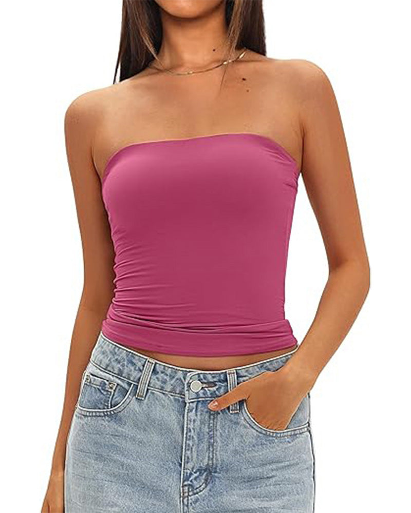 Schlichtes kurzes Damen Tanktop in moderner Passform