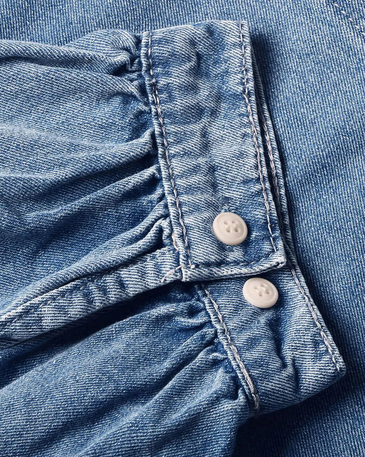 Damen Jeansbluse als casual Oberteil für Alltag und Freizeit