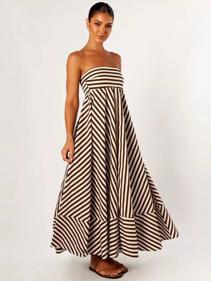 Nocturnal Charm gerafftes Maxikleid für Damen
