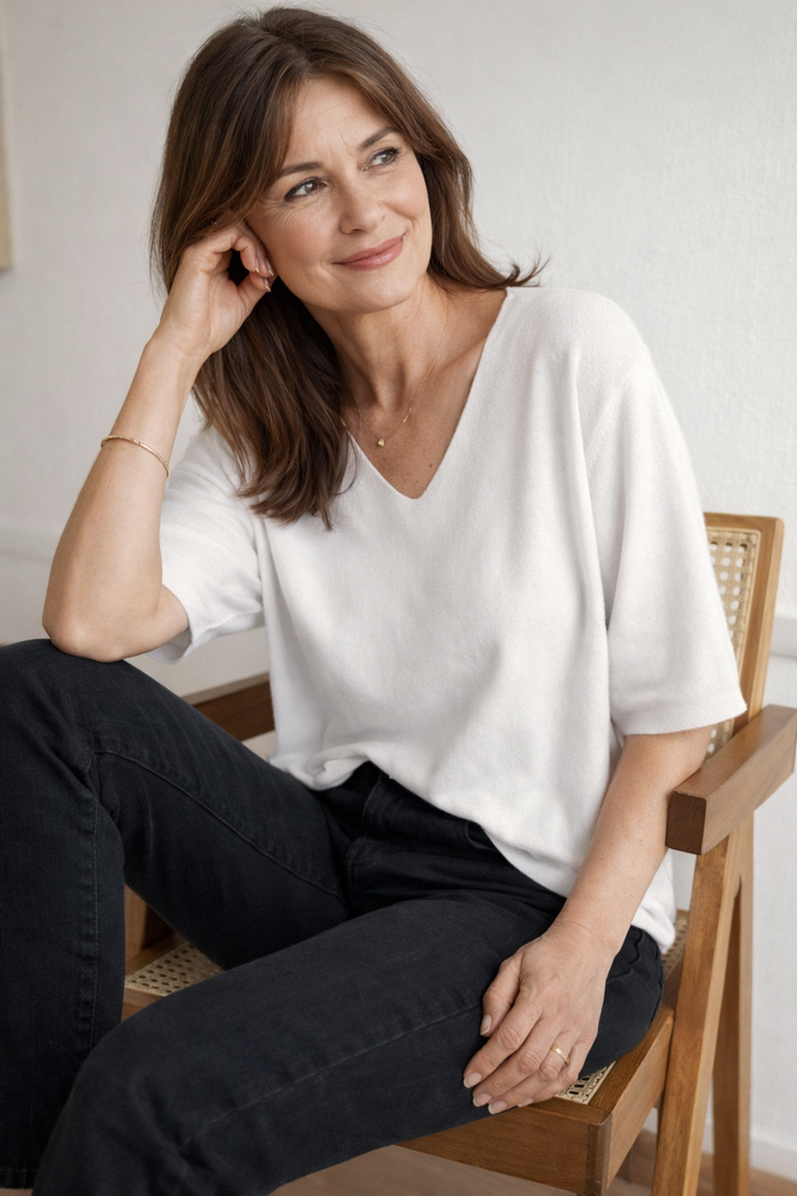 Damen Klassisches Langarmshirt