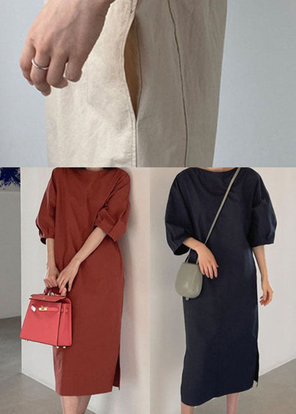 Baumwollkleid mit Taschen für den Frühling