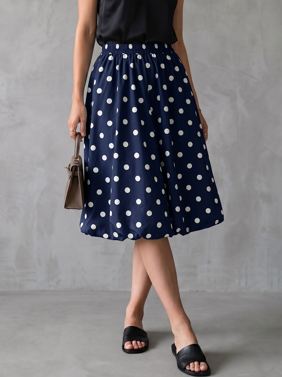 Damen Shorts Mit Polka Dots Und Hohem Bund