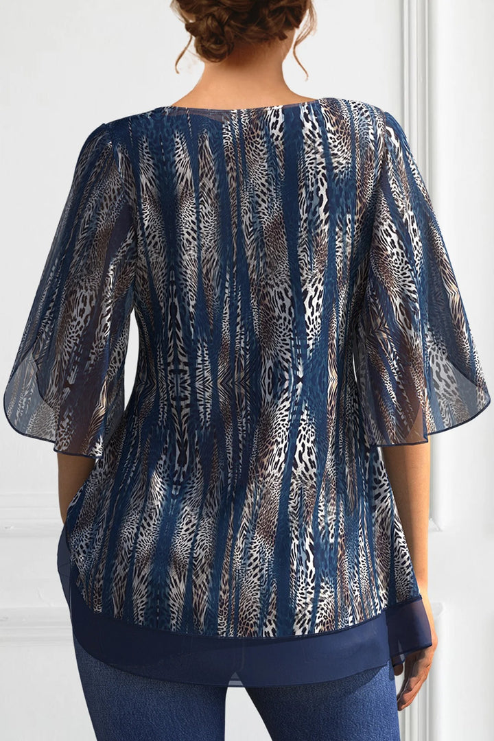 Dagmar® | Elegante Chiffon-Bluse mit Animal-Print