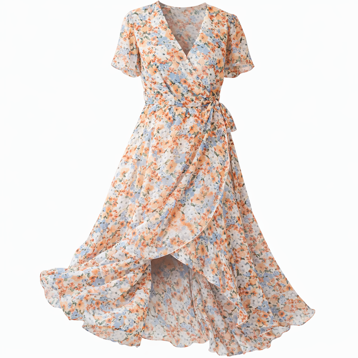 Geblümtes Midikleid für Damen