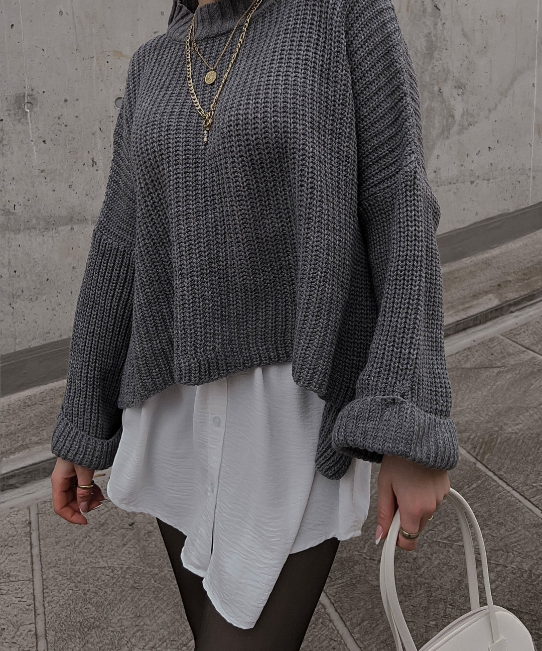 Eleganter weißer Rock