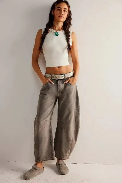 Weite lässige Winterjeans für Damen