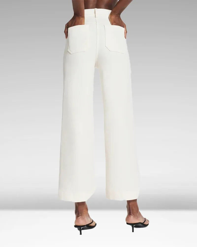 High-Waist Weite Jeans mit weitem Bein