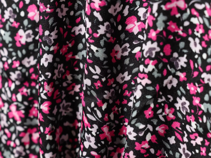 Damen V-Ausschnitt Chiffon Blumiges Boho Unterkleid