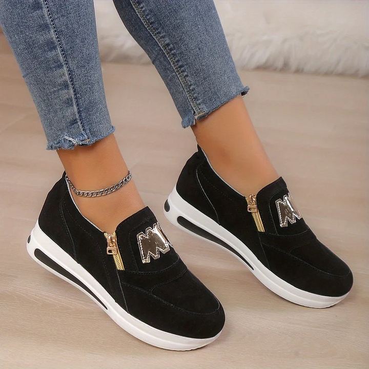 Comfortable orthopedic platform slip-on shoes for women 