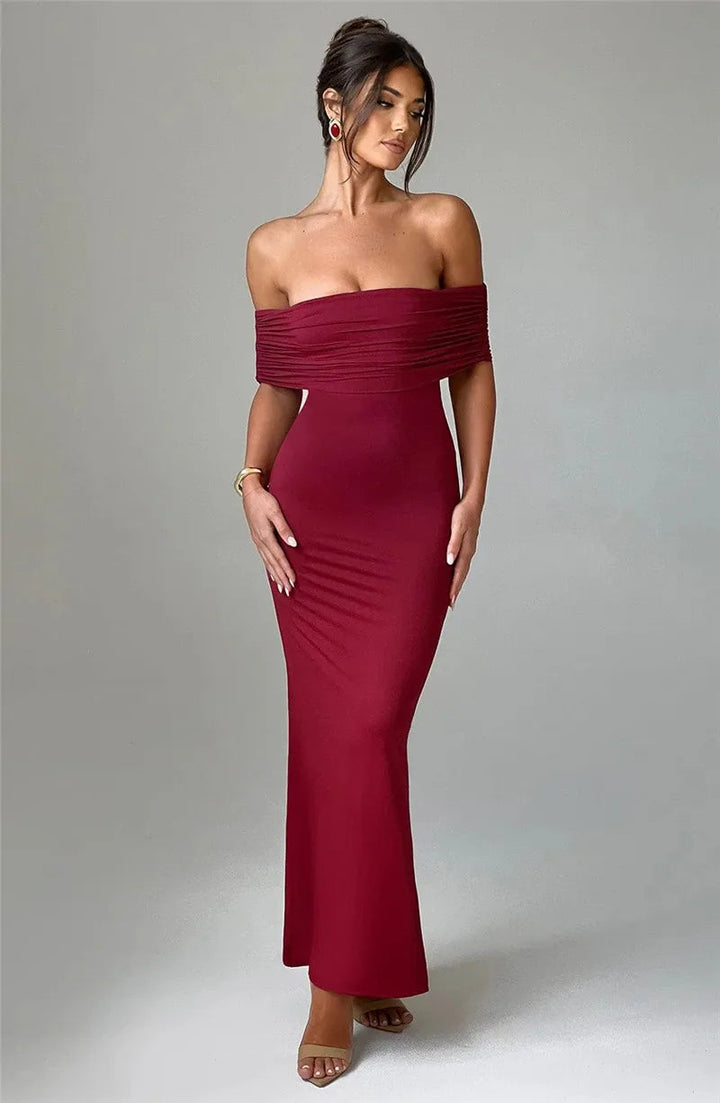Sexy trägerloses, rückenfreies Maxikleid für Damen