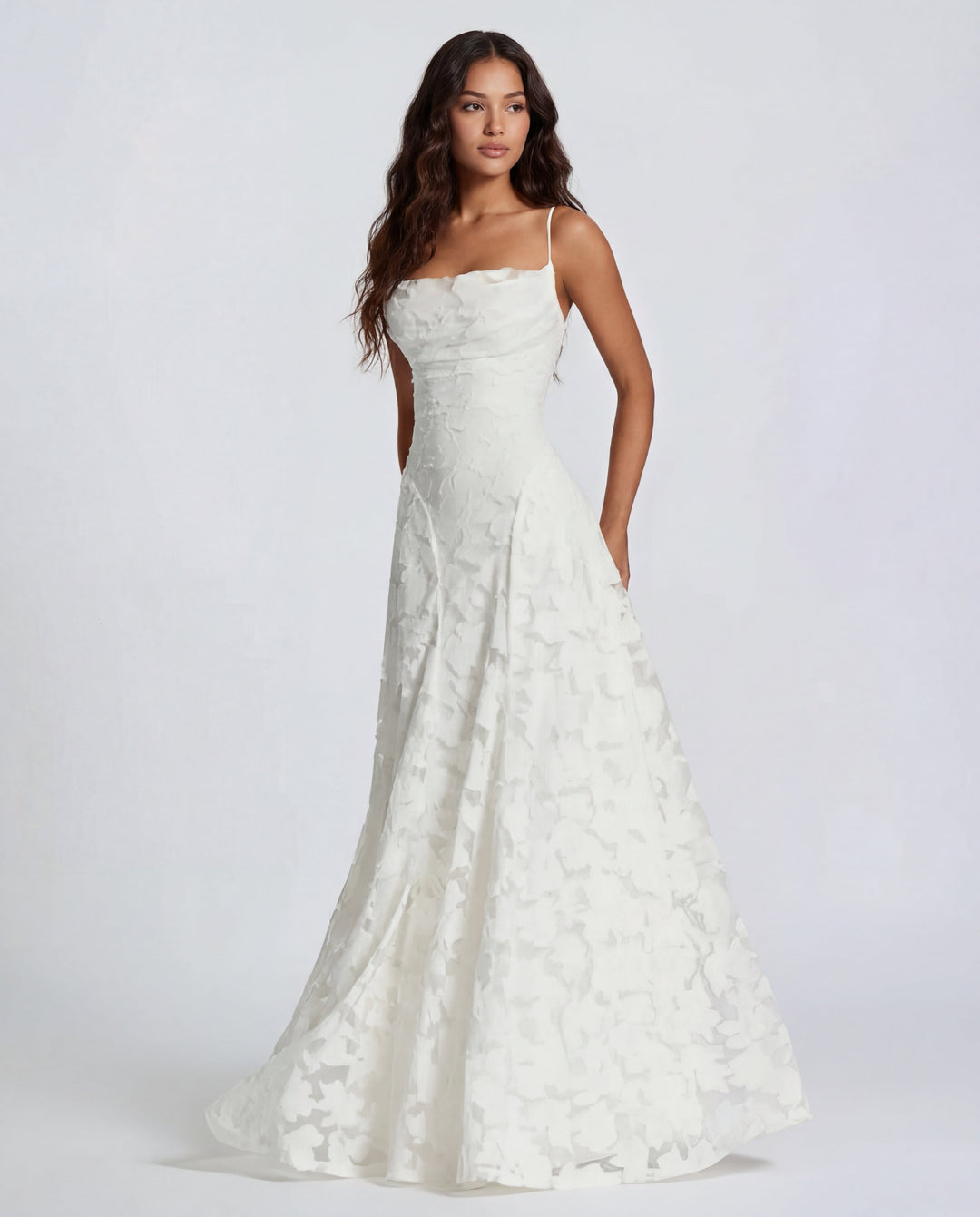 Damen Maxikleid Aus Spitze Für Abendanlässe
