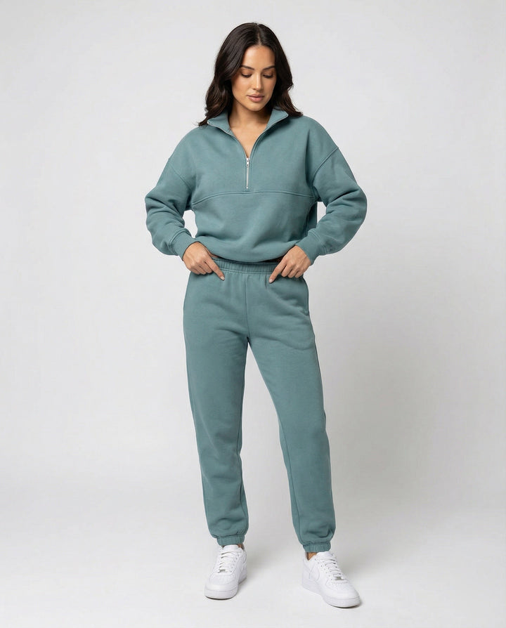 Damen-Jogginganzug mit Zip-Hoodie in der Gesamtansicht