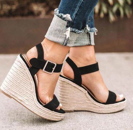 Keilsandalen für Damen Sommermode Schuhwerk