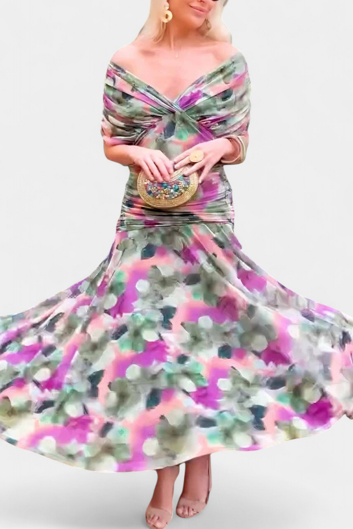 Damenkleid mit langem, fließendem Schnitt