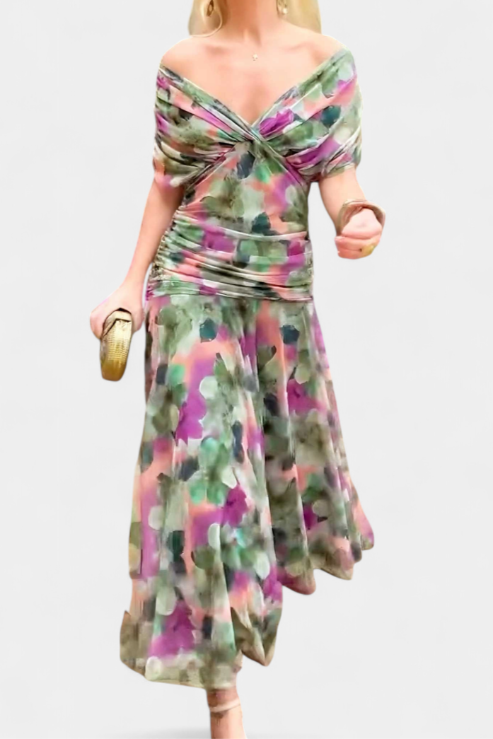 Maxikleid mit Blumenmuster für besondere Anlässe