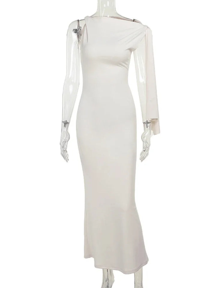 Schulterfreies Maxikleid
