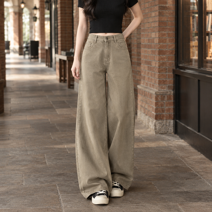 Women's Wide-Leg Cotton Jeans