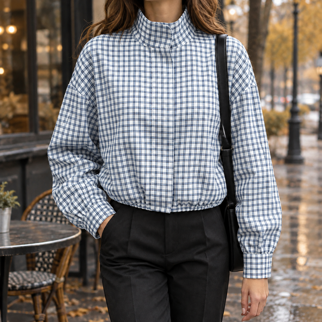 Damen Karo-Jacke als vielseitiges Kleidungsstück für stilvolle Alltagslooks
