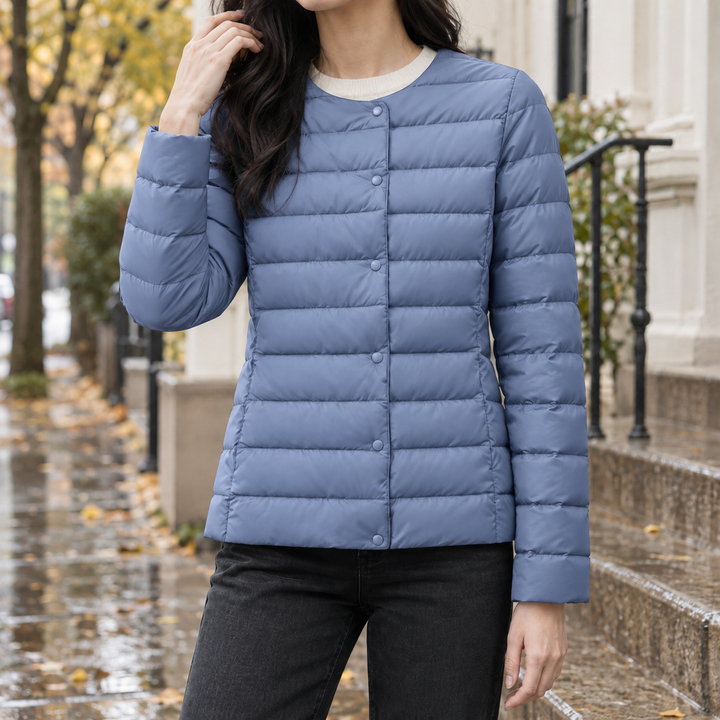 Damen-Steppjacke mit wärmender Daunenfüllung für kalte Tage