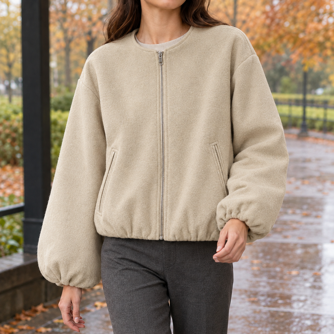 Damen-Kurzjacke mit femininem Schnitt für vielseitige Looks