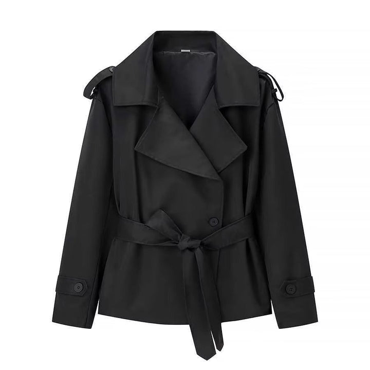 Damen Cropped Blazer mit Gürtel