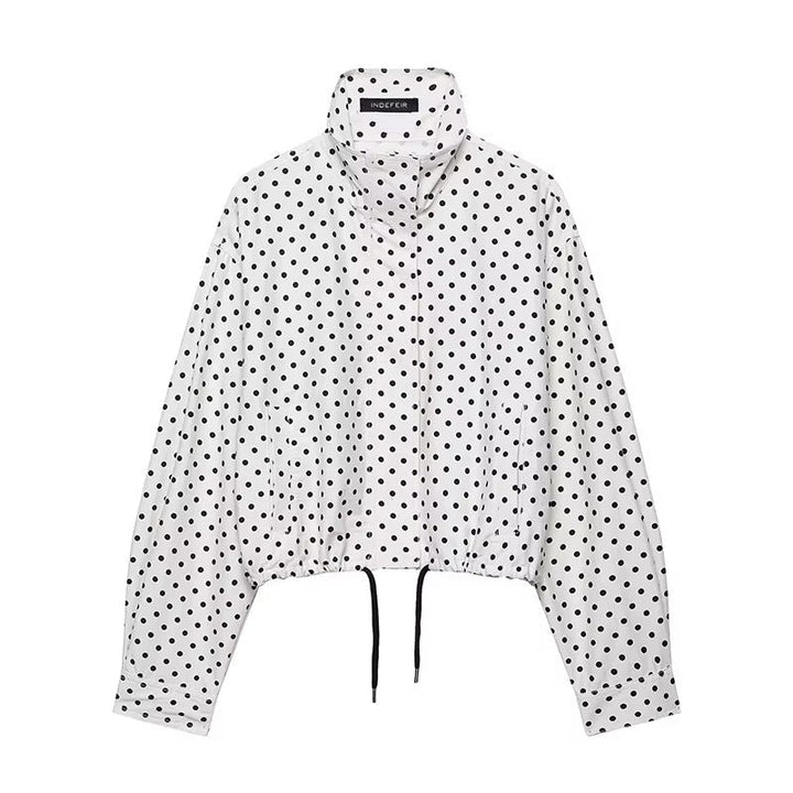 Damen Kurzjacke mit Polka-Dots