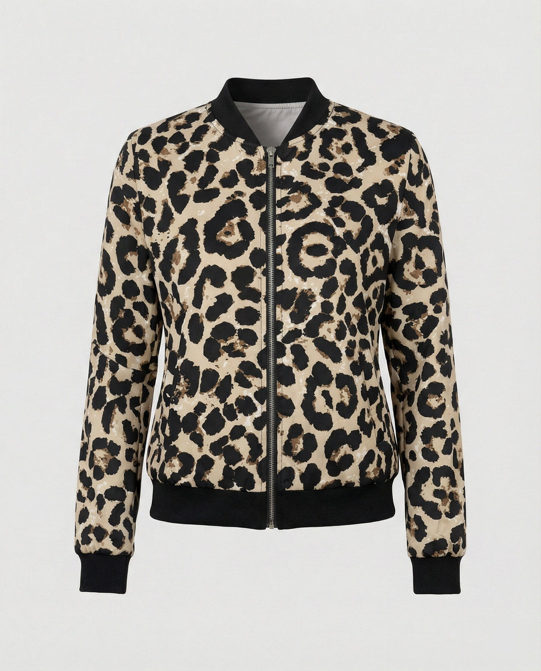 Damen Bomberjacke Mit Glanzoptik
