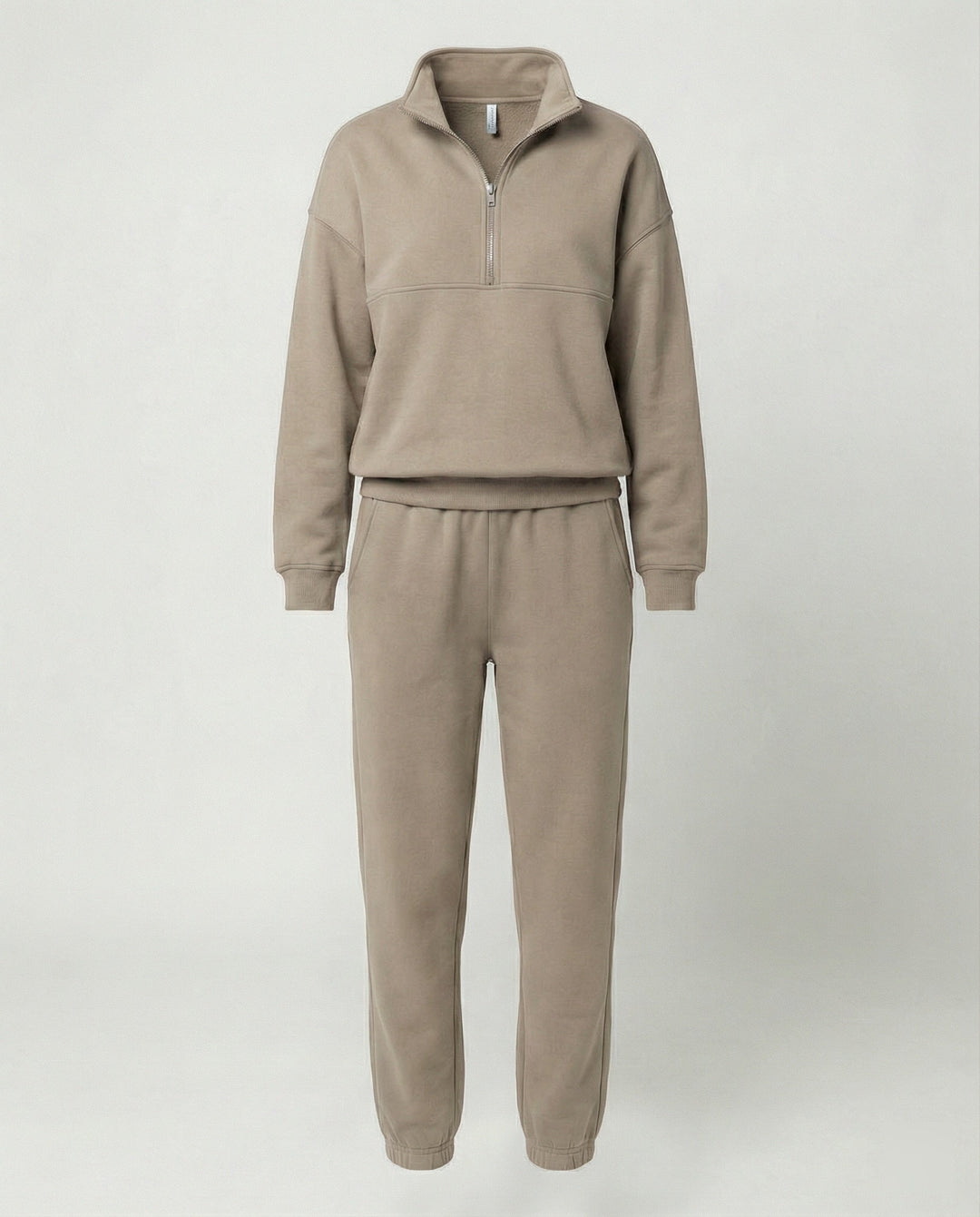 Damen Jogginganzug Mit Zip Hoodie Für Freizeit