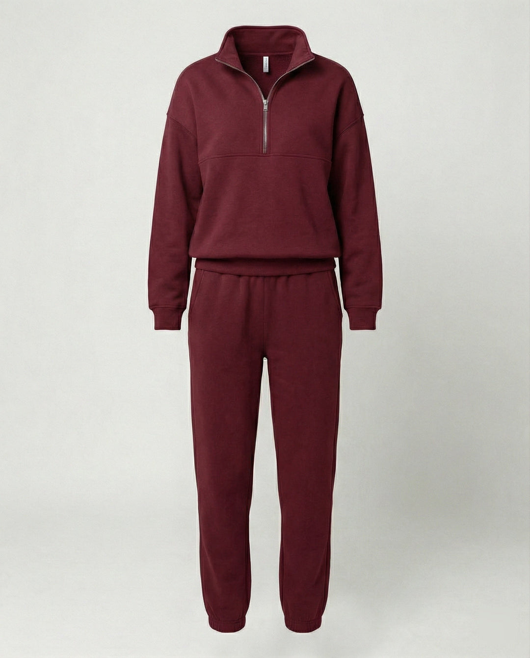 Damen Jogginganzug Mit Zip Hoodie Für Freizeit