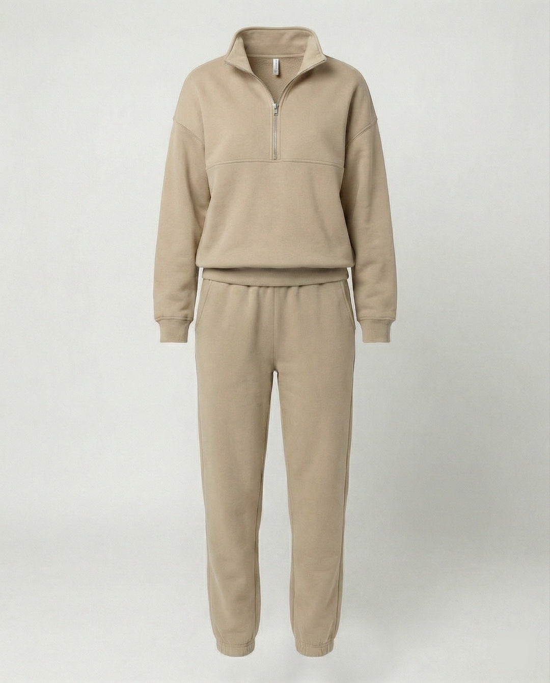 Damen Jogginganzug Mit Zip Hoodie Für Freizeit