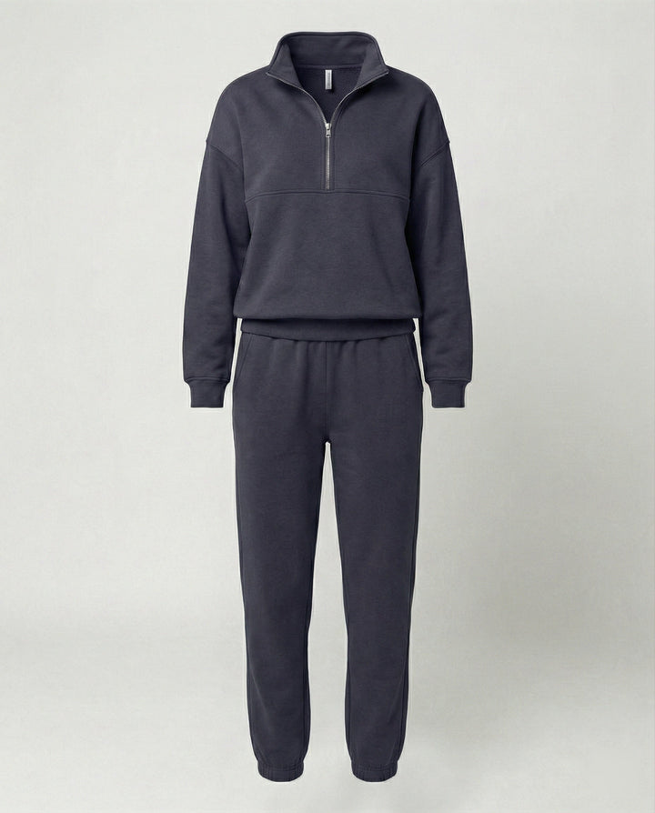 Damen Jogginganzug Mit Zip Hoodie Für Freizeit