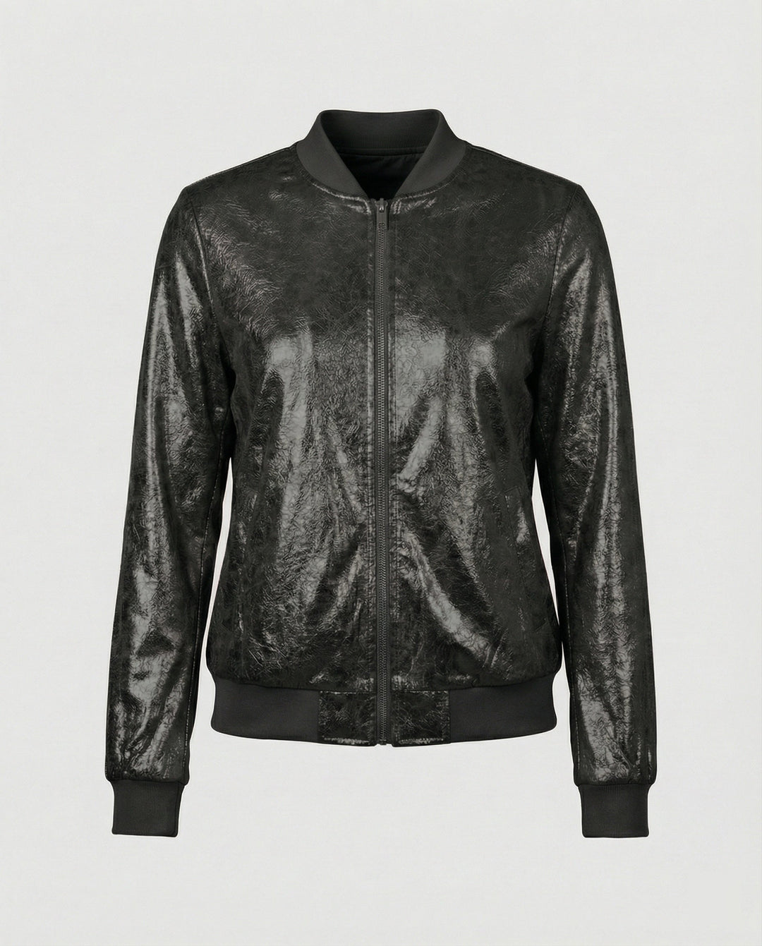 Damen Bomberjacke Mit Glanzoptik