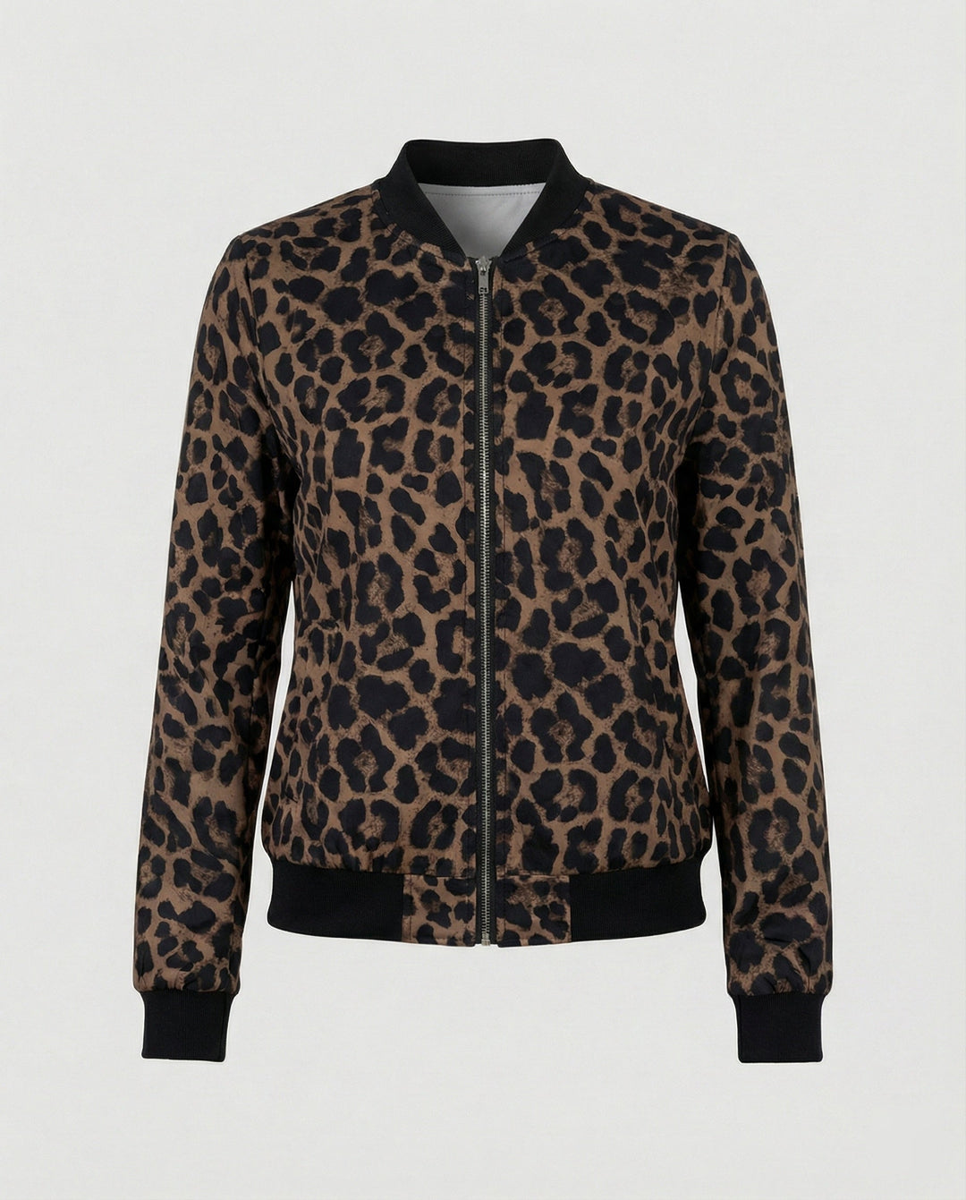 Damen Bomberjacke Mit Glanzoptik